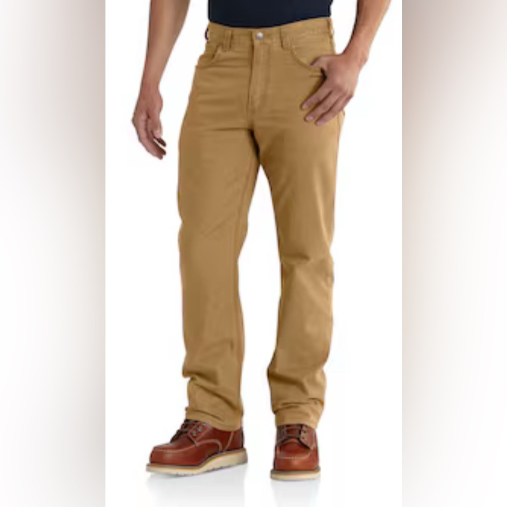 Carhartt Relaxed Fit Hickory Canvas Work Pants. 34x34